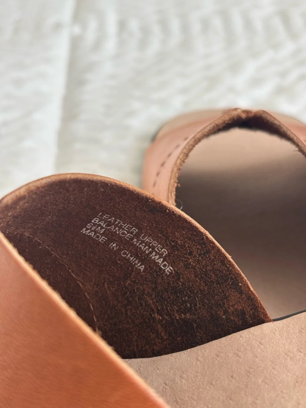 Dockers Womens Leather Slide Sandals Brown Size 6.5 Comfort Casual Summer - Picture 7 of 7